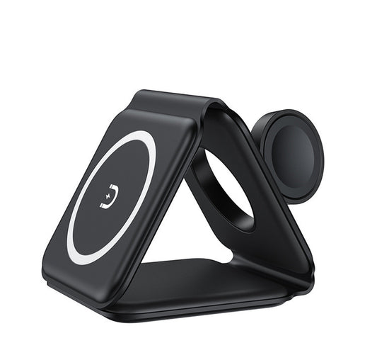3 in 1 Magnetic Wireless Charging Folding Mobile Phone Holder